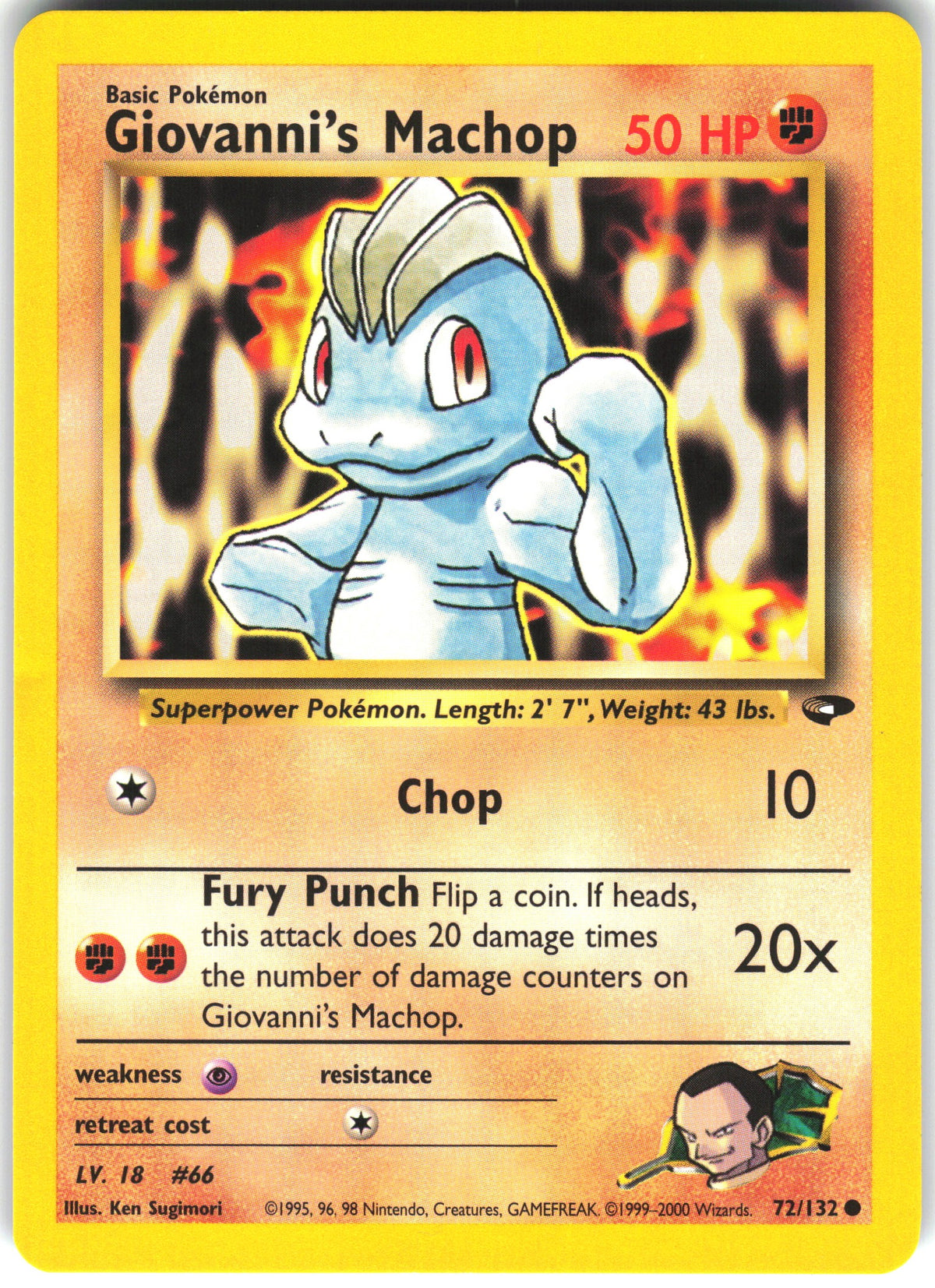 Giovanni's Machop #72 NM