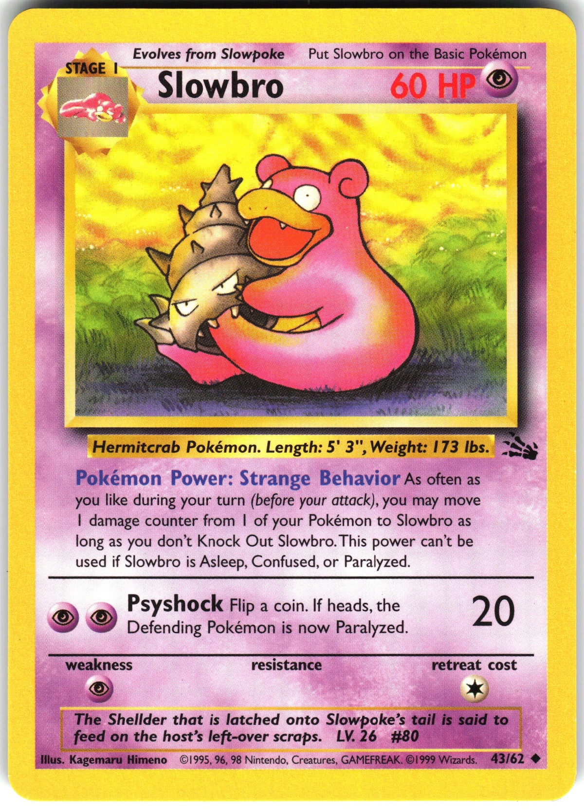 Slowbro #43 NM
