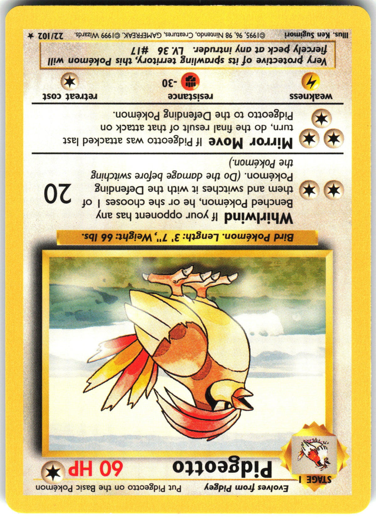 Pidgeotto #22 NM