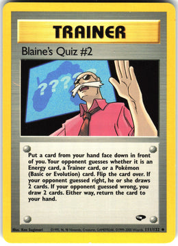 Blaine's Quiz #2 #111 NM