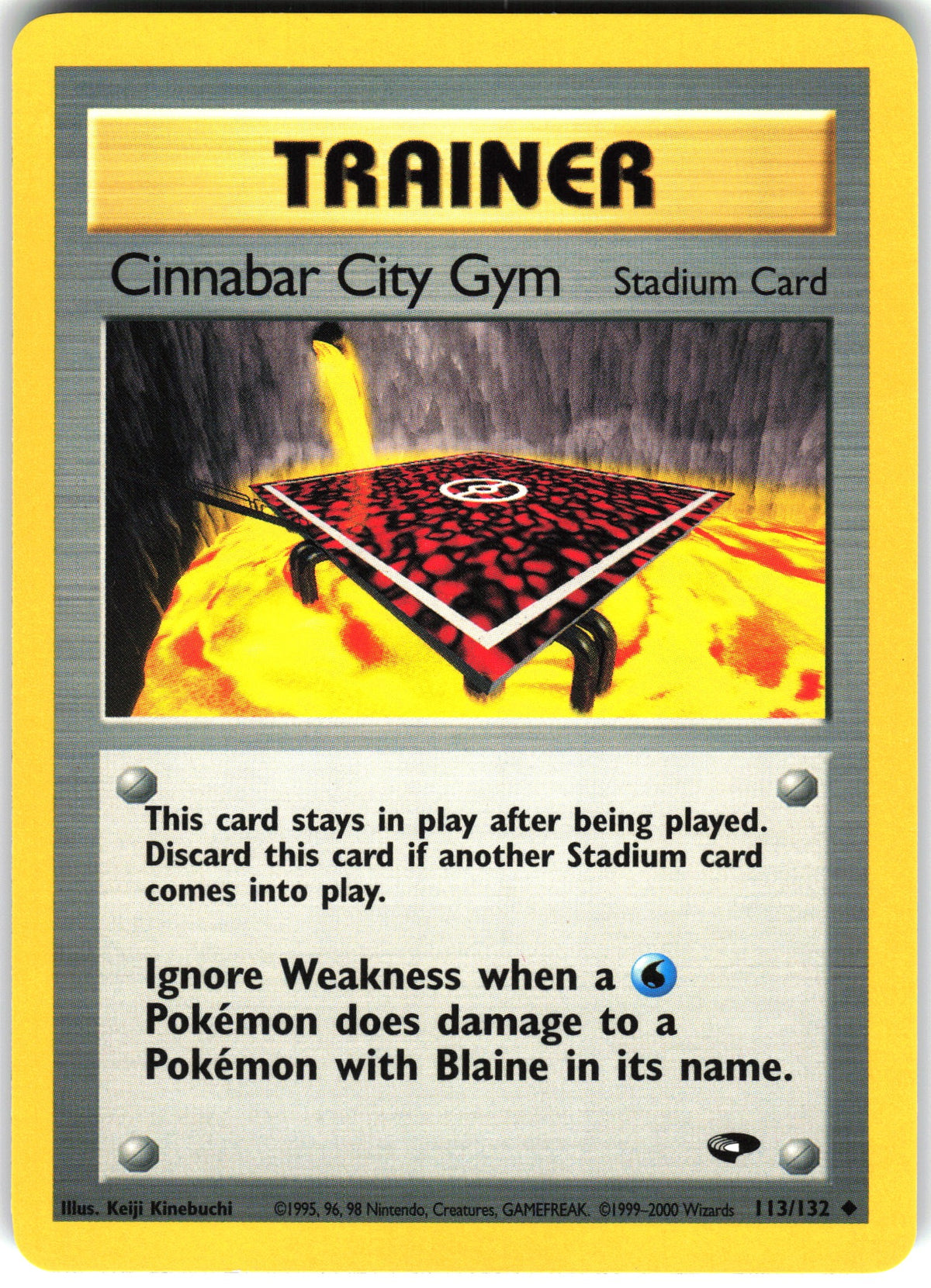 Cinnabar City Gym #113 NM