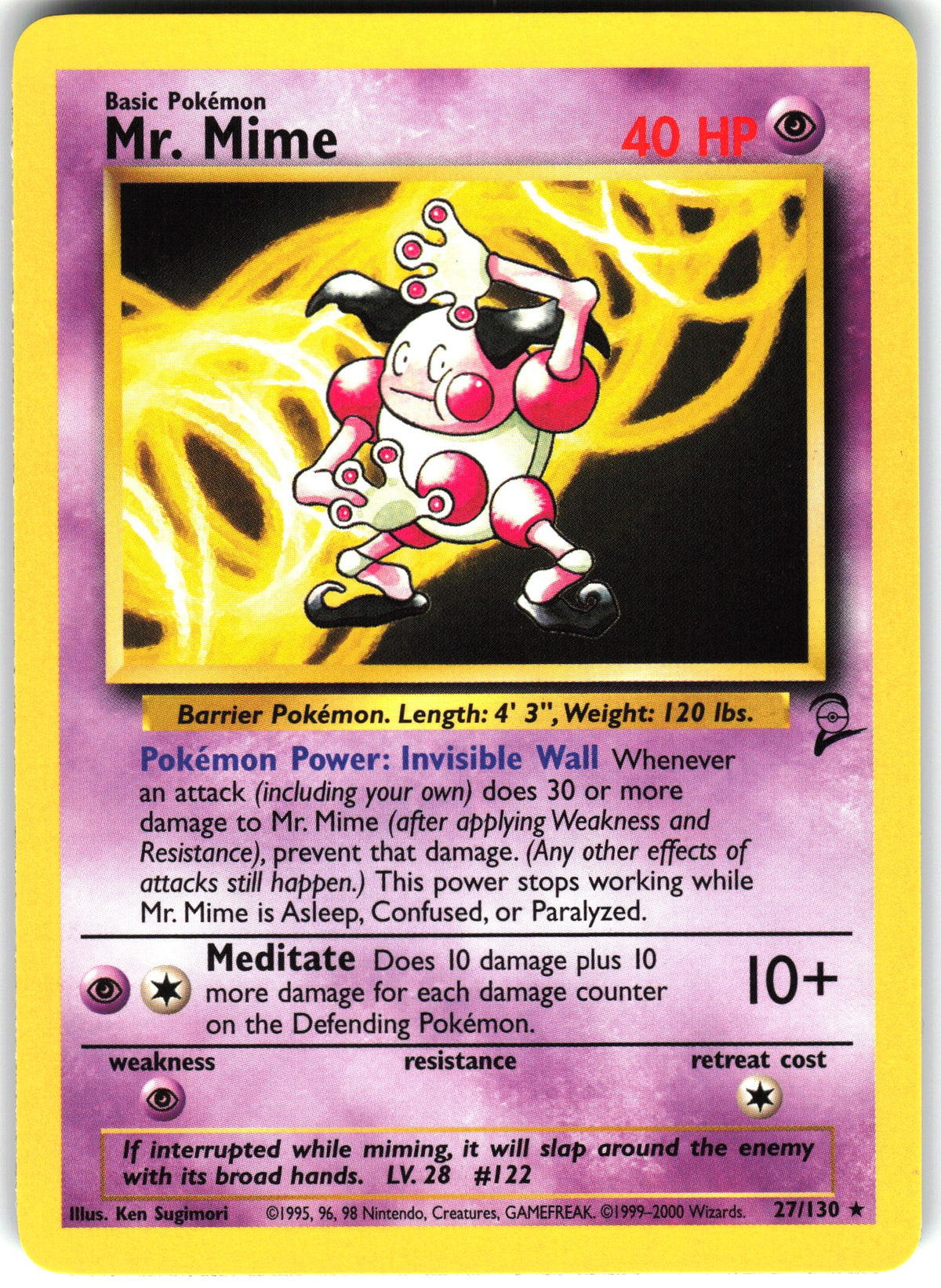 Mr. Mime #27 NM