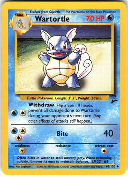 Wartortle #63 NM