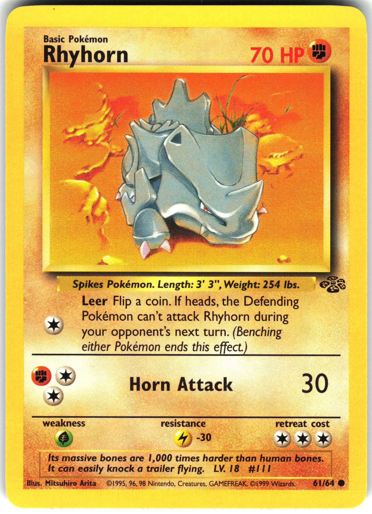 Rhyhorn #61 NM