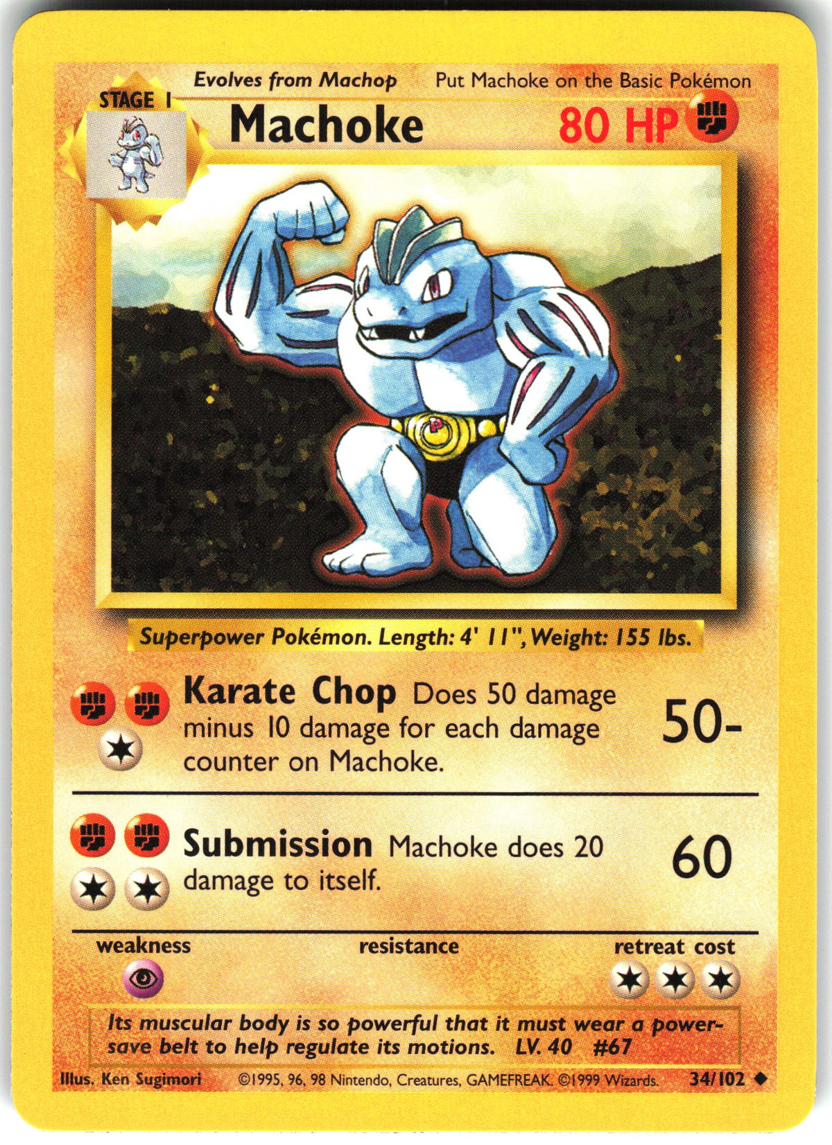 Machoke #34 NM