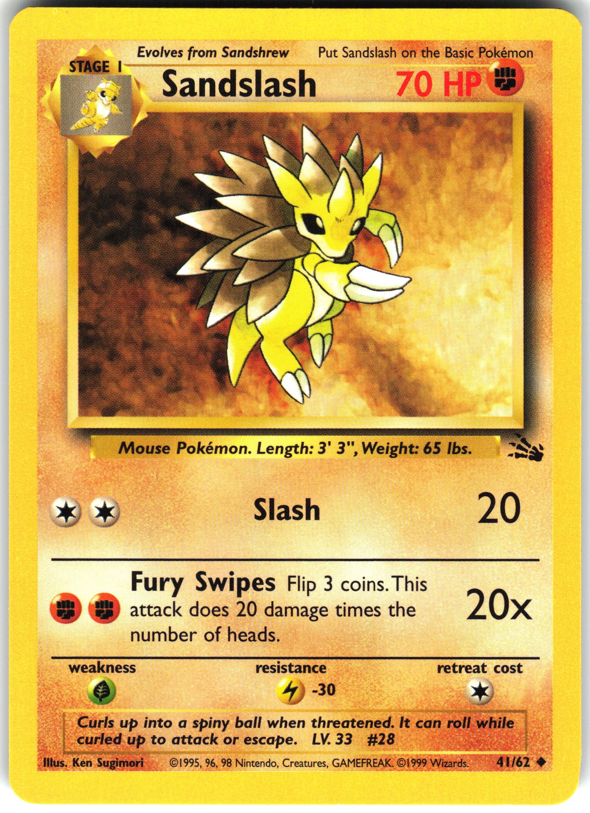 Sandslash #41 NM