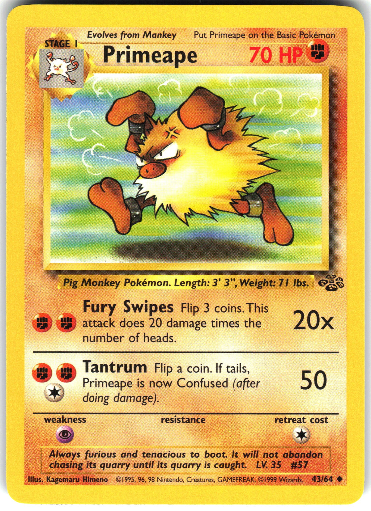 Primeape #43 NM