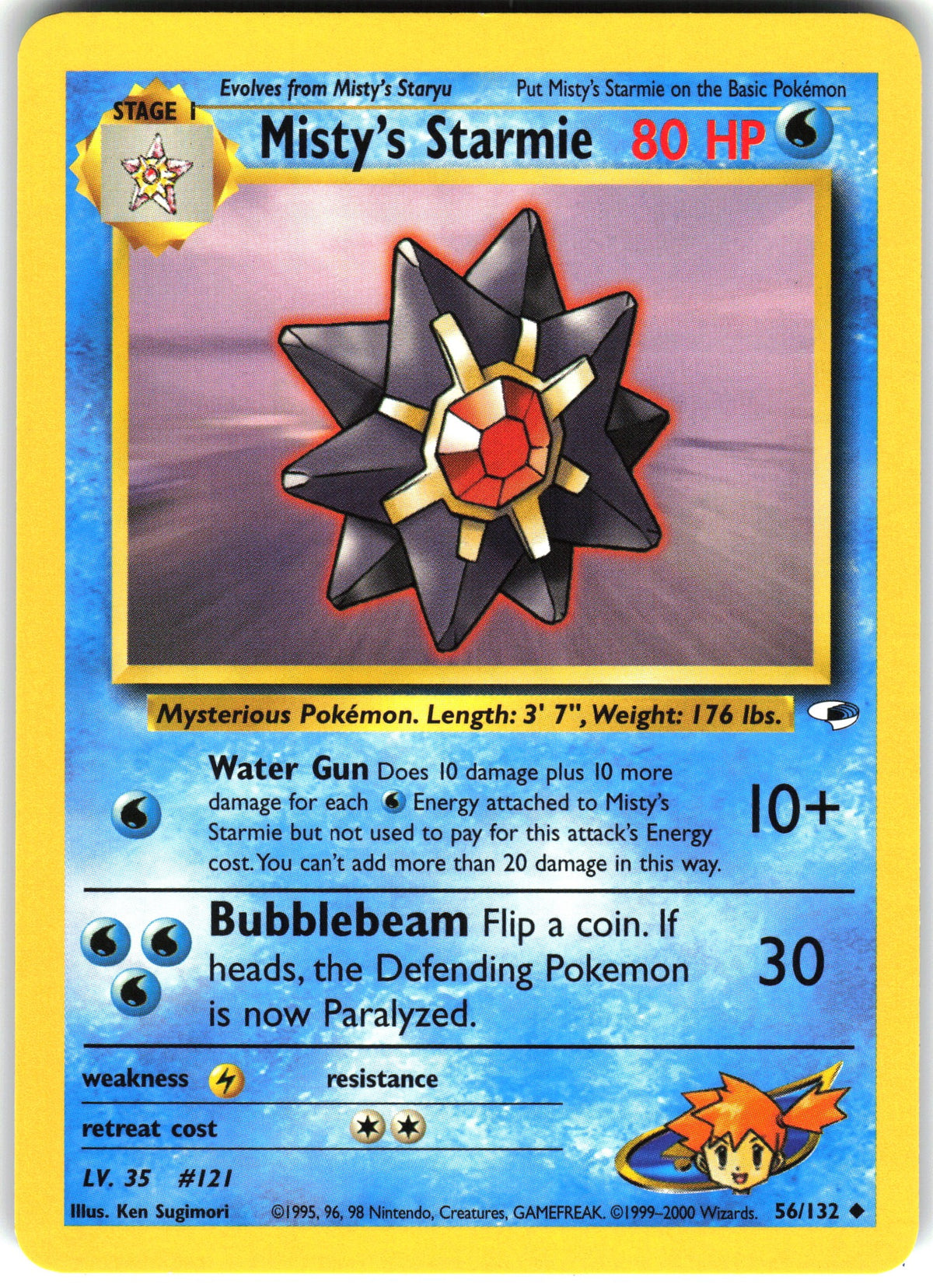 Misty's Starmie #56 NM
