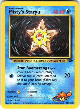 Misty's Staryu #92 NM
