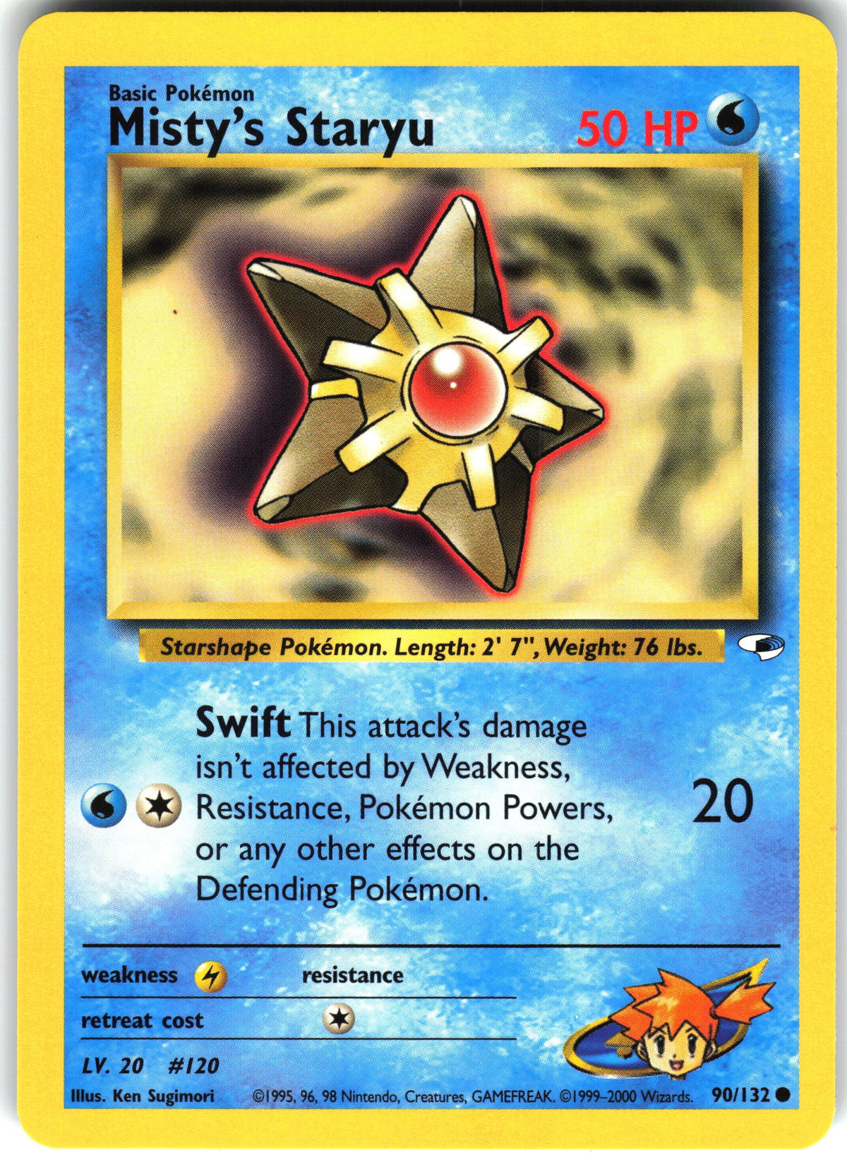 Misty's Staryu #90 NM