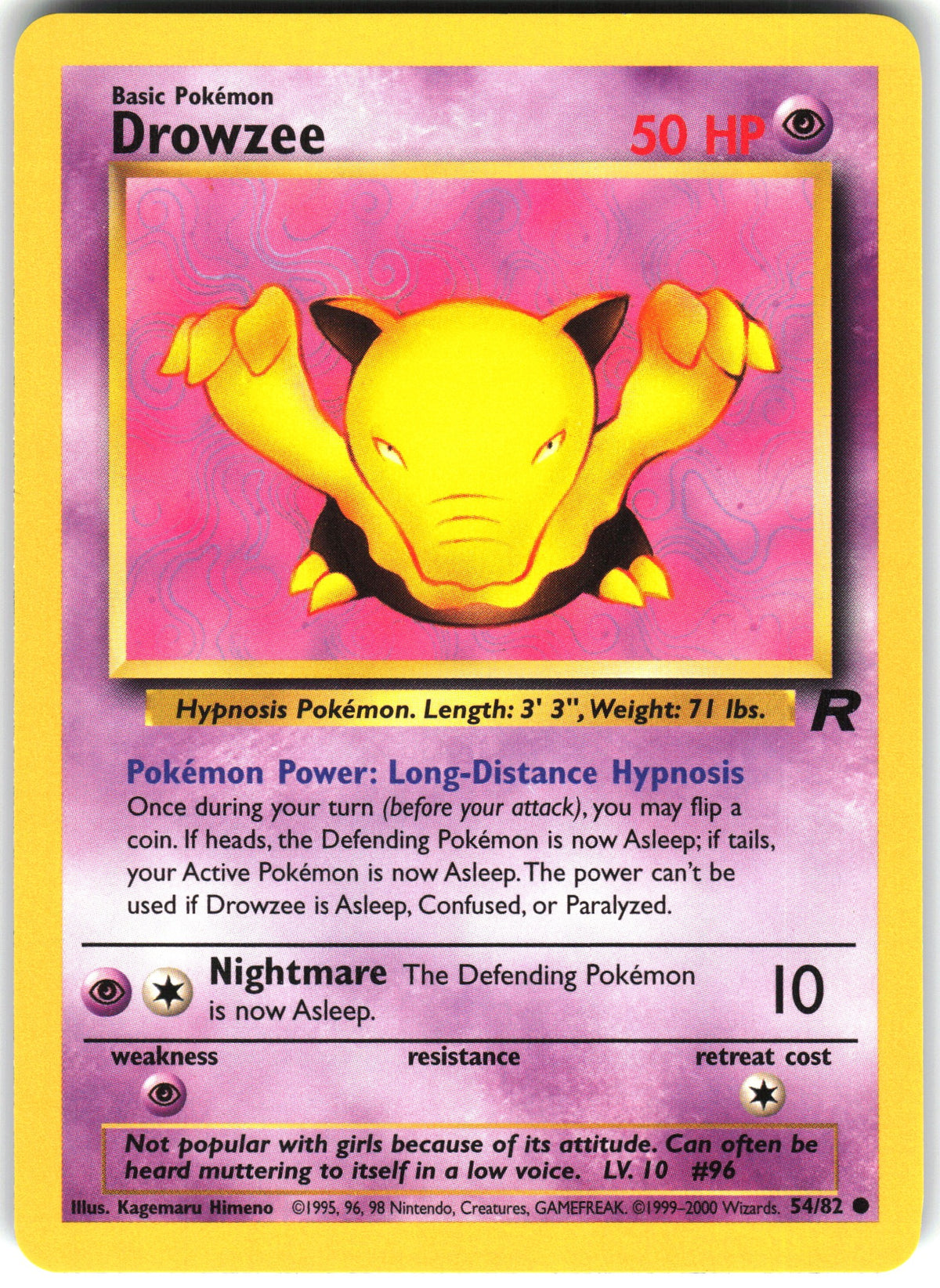 Drowzee #54 NM
