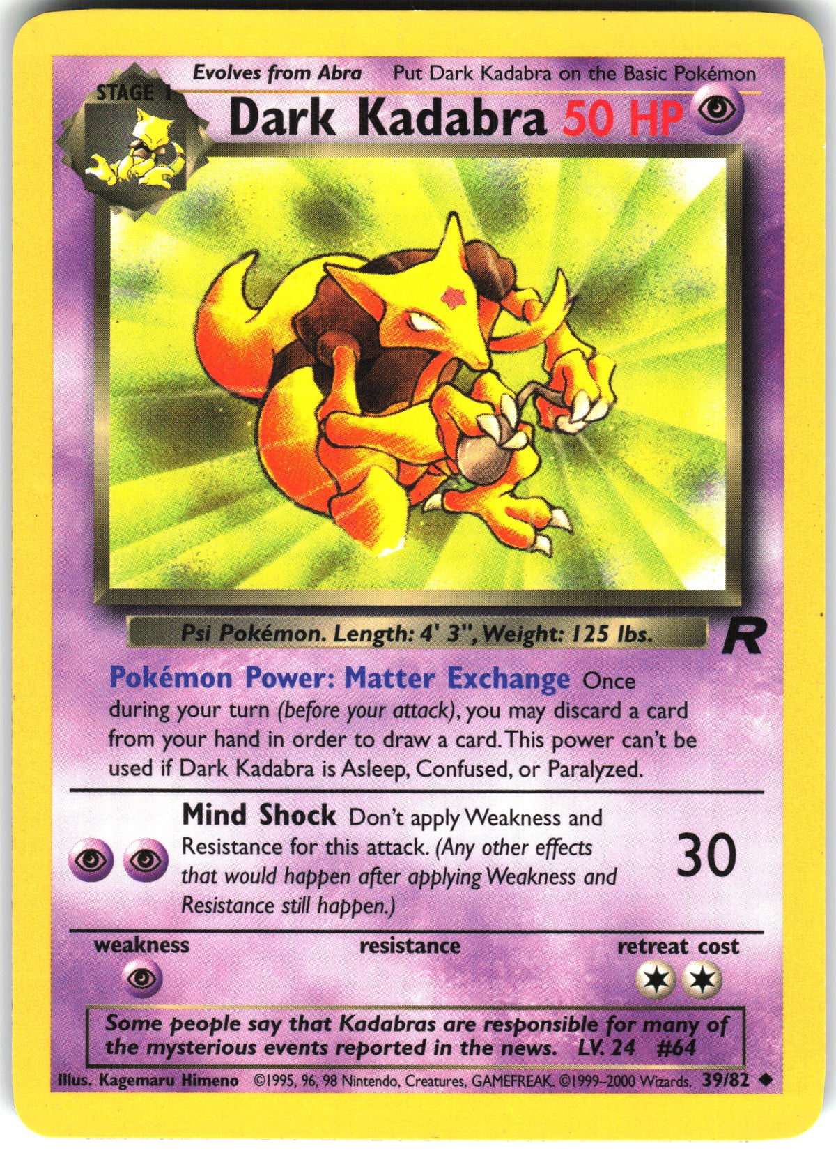 Dark Kadabra #39 NM
