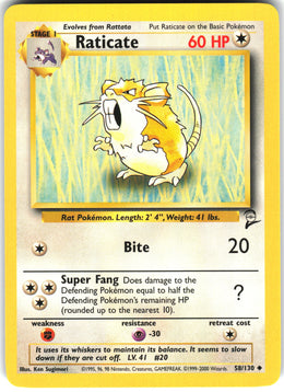 Raticate #58 NM