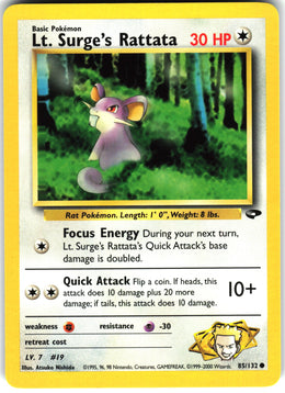 Lt. Surge's Rattata #85 NM