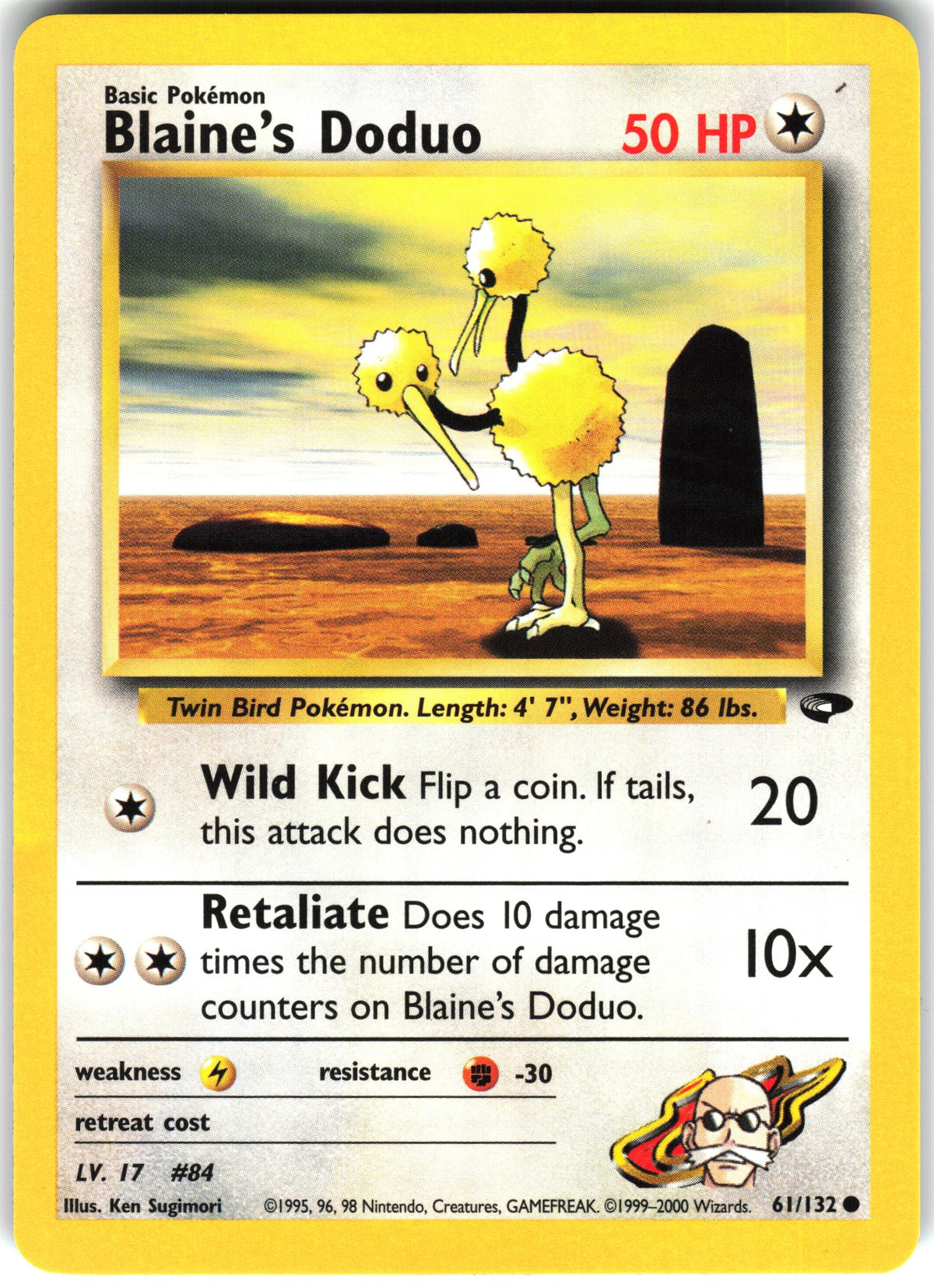 Blaine's Doduo #61 NM