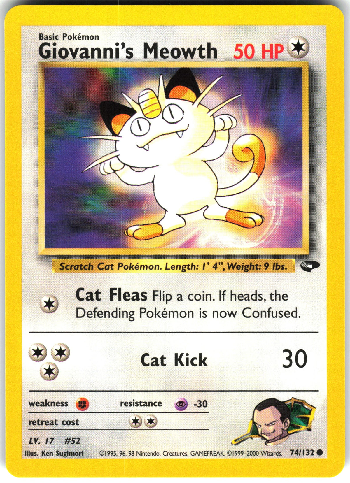 Giovanni's Meowth #74 NM