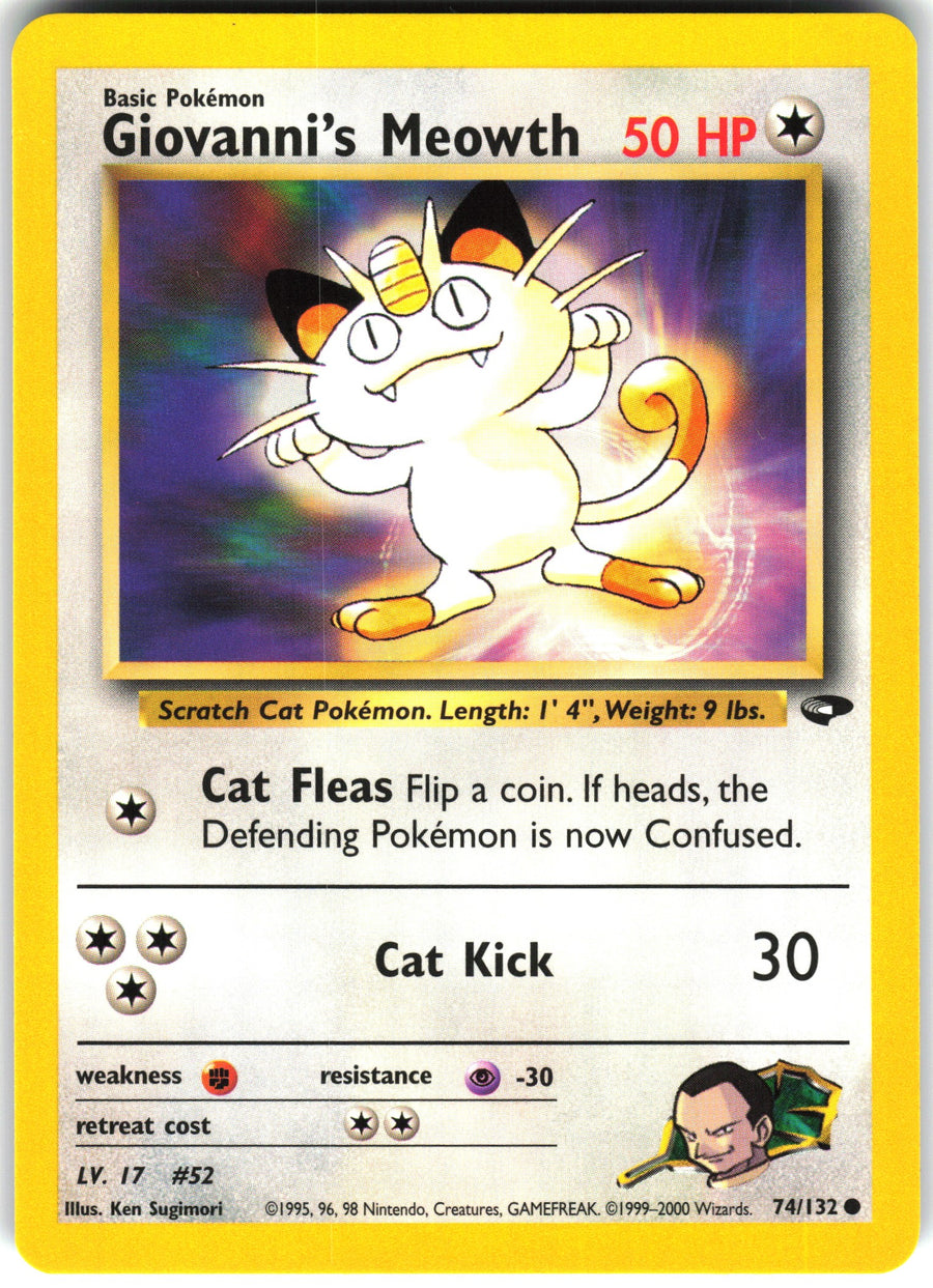 Giovanni's Meowth #74/132 Non-Foil