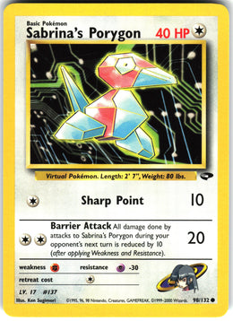 Sabrina's Porygon #98 NM