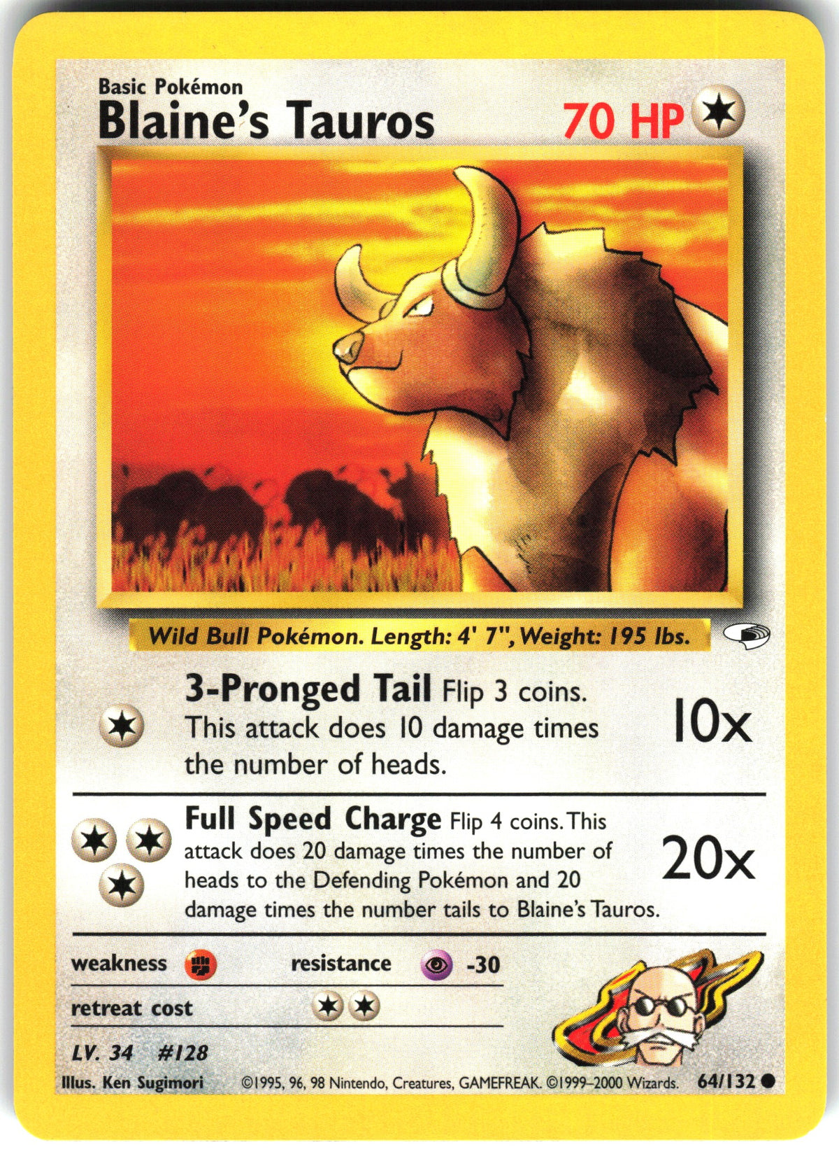 Blaine's Tauros #64 NM