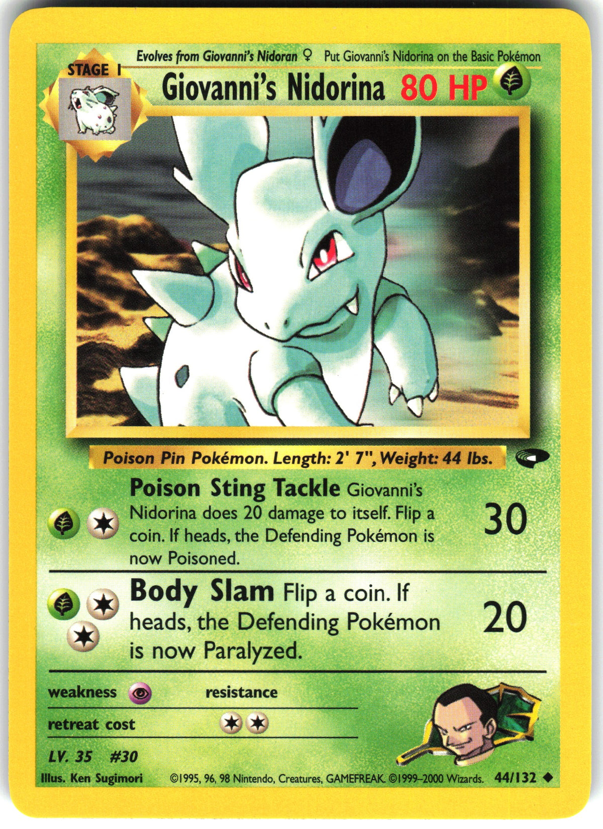 Giovanni's Nidorina #44 NM