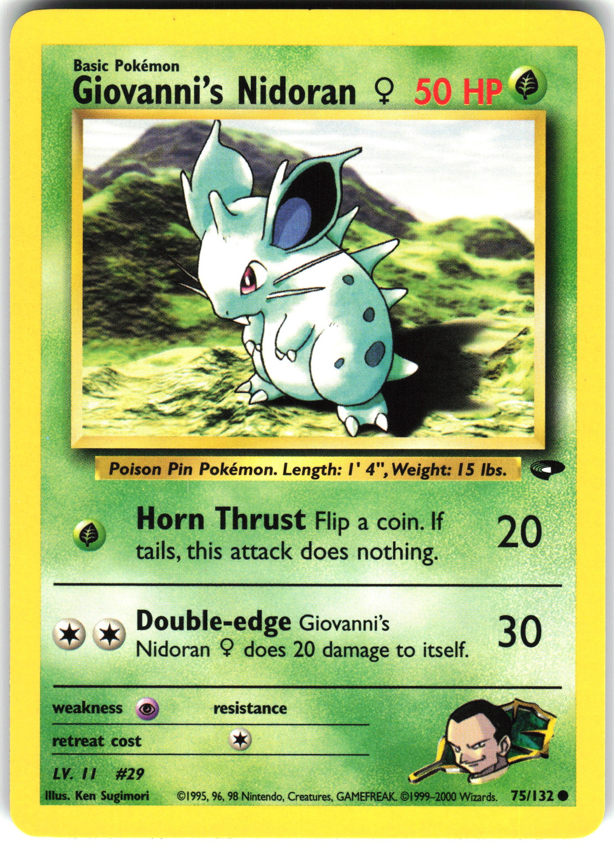 Giovanni's Nidoran ♀ #75 NM