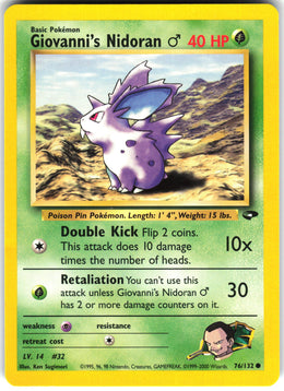 Giovanni's Nidoran ♂ #76 NM