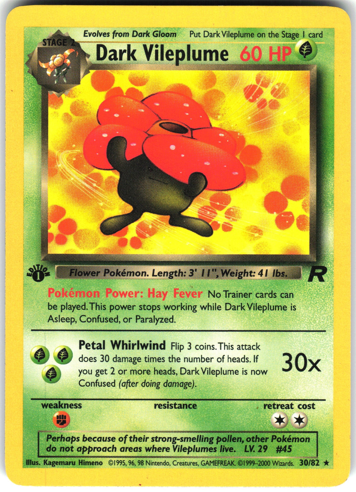 Dark Vileplume #30 NM