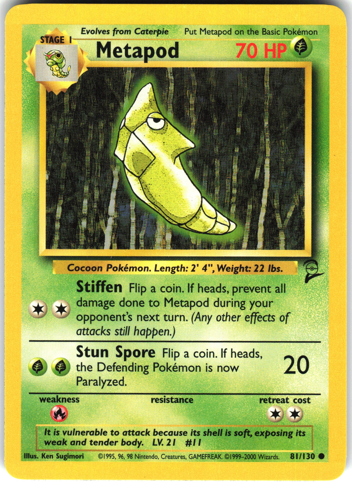 Metapod #81 NM