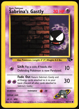 Sabrina's Gastly #96 NM