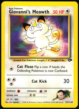 Giovanni's Meowth #74 NM
