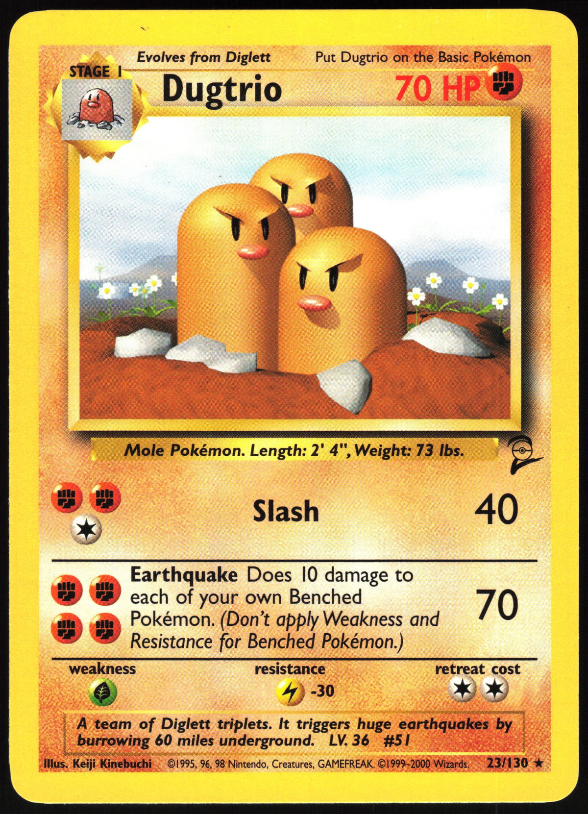 Dugtrio #23 NM
