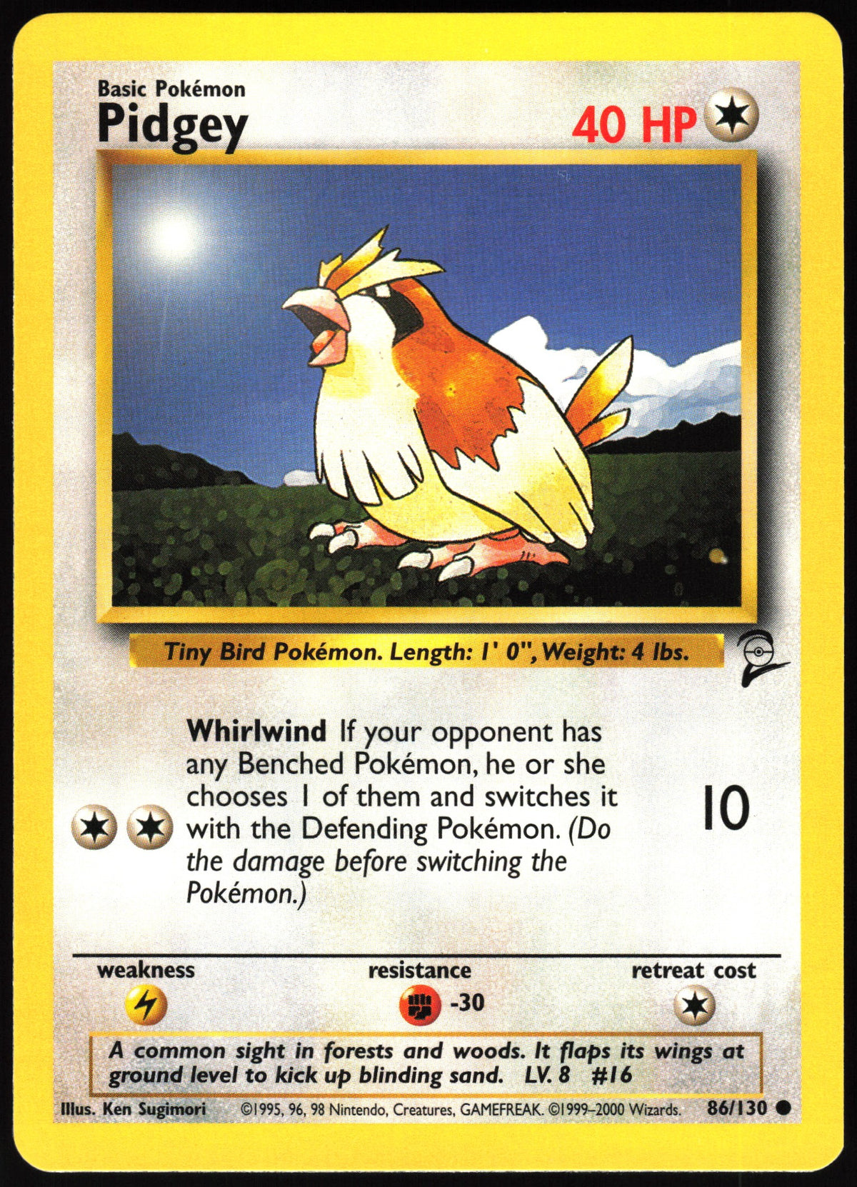 Pidgey #86 NM