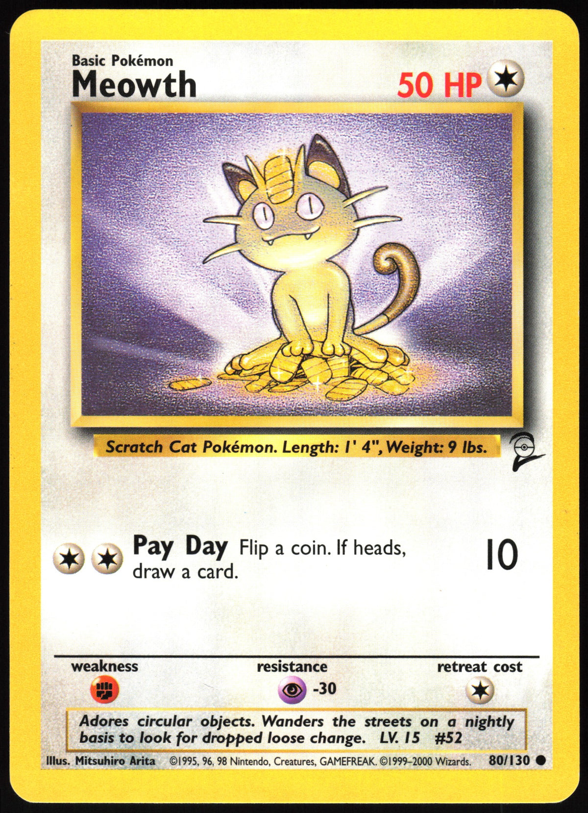 Meowth #80 NM