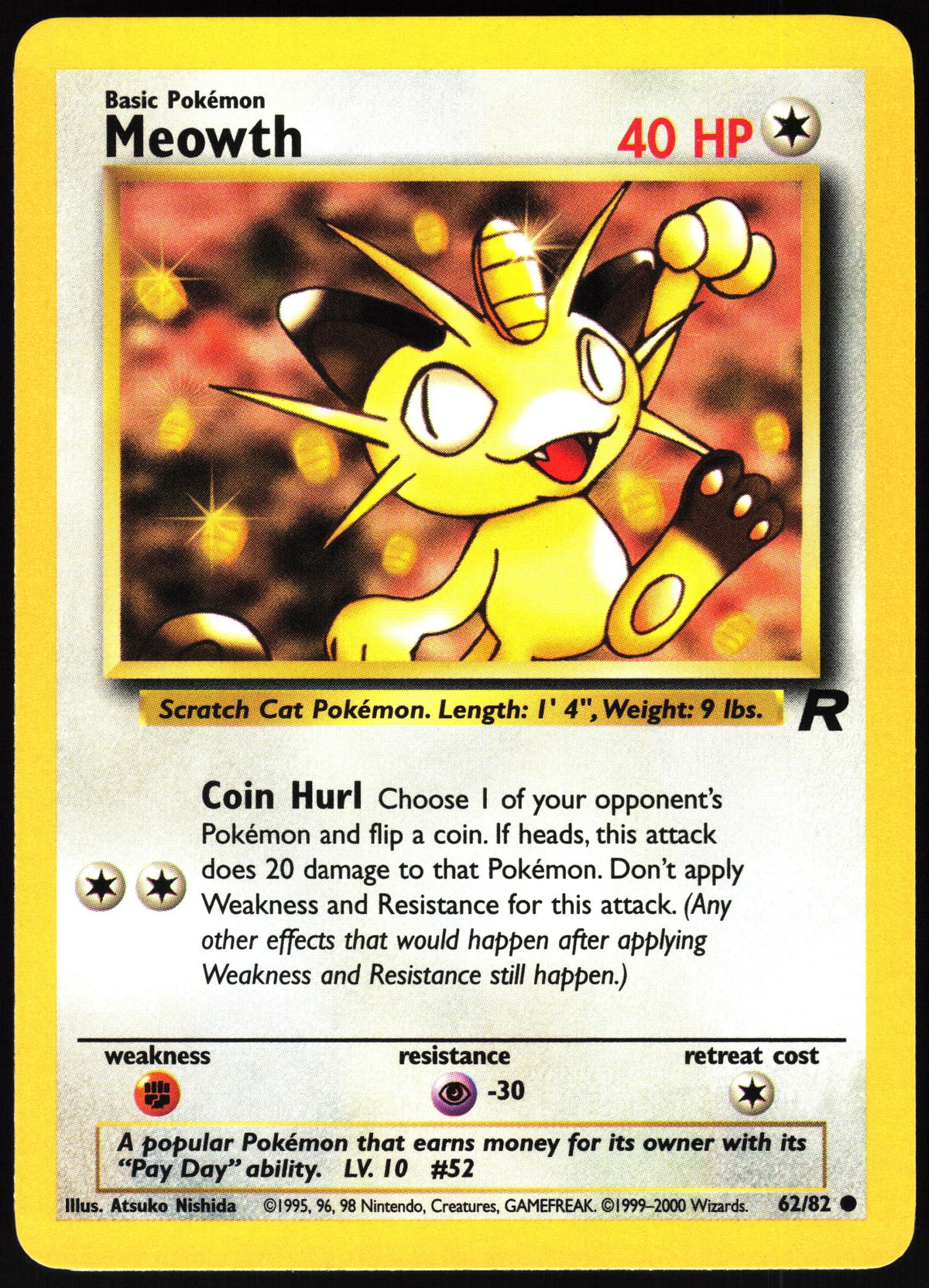 Meowth #62 NM
