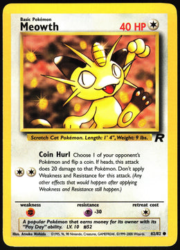 Meowth #62 NM