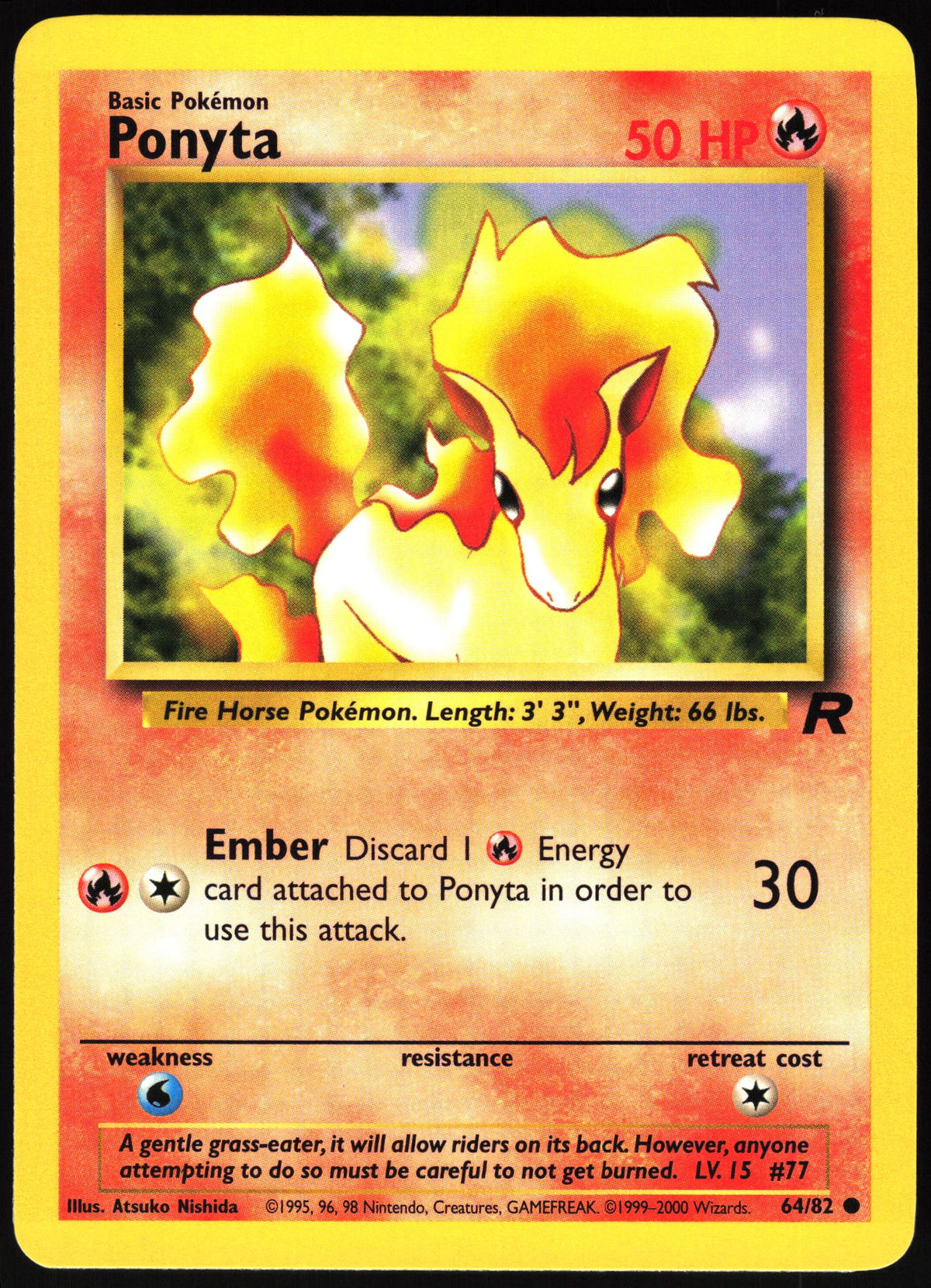 Ponyta #64 NM