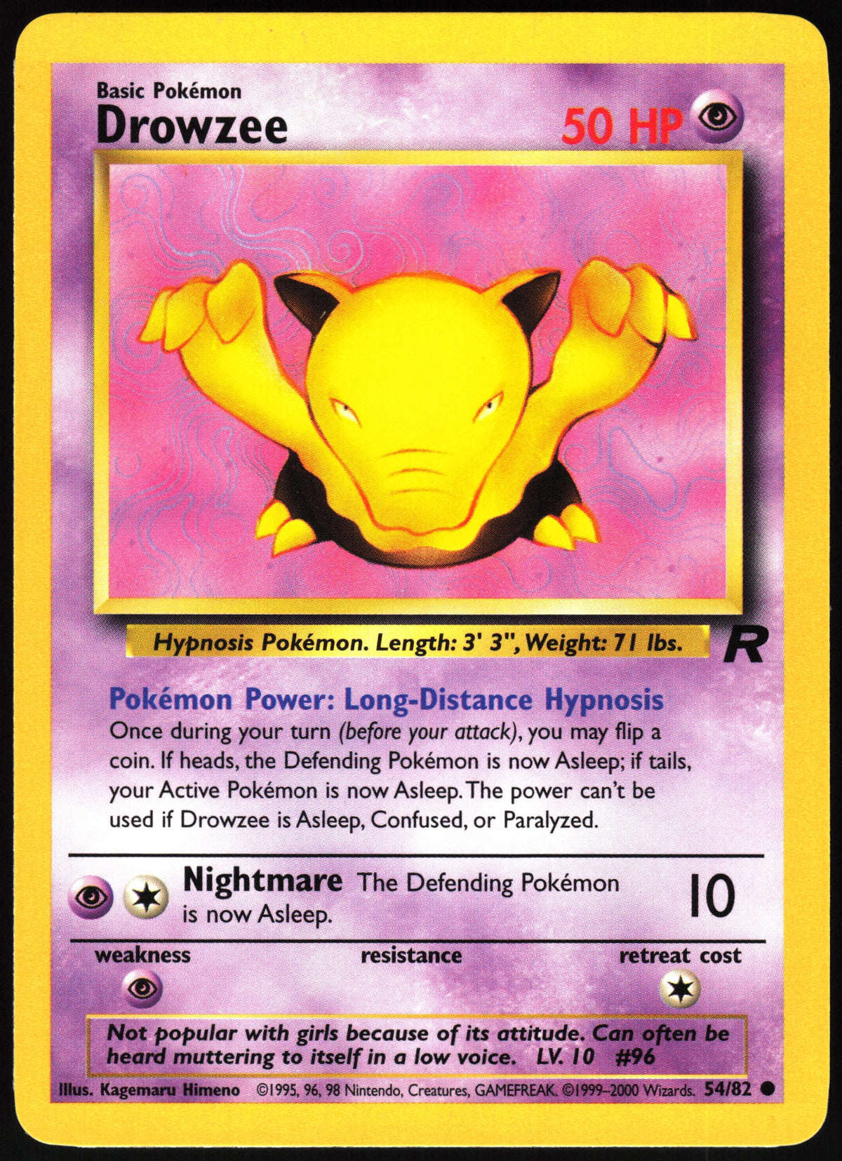 Drowzee #54 NM