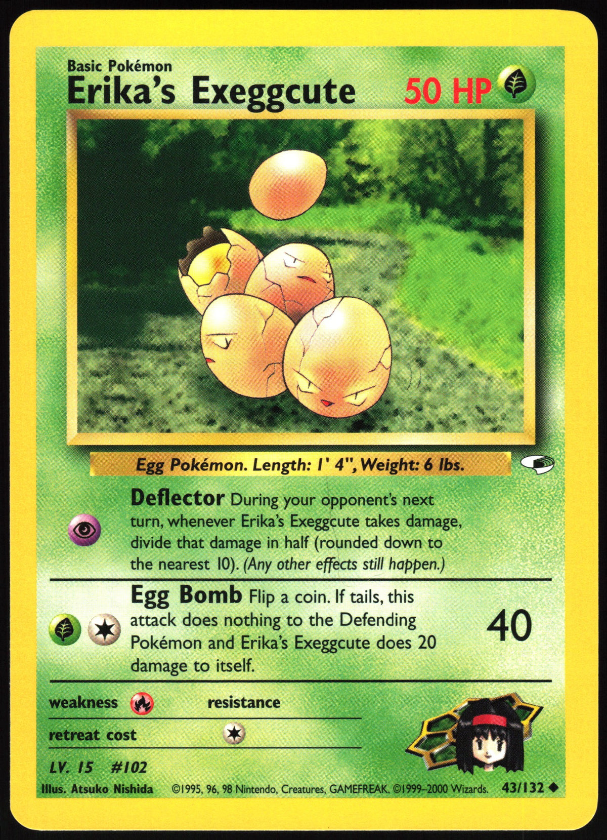 Erika's Exeggcute #43 NM