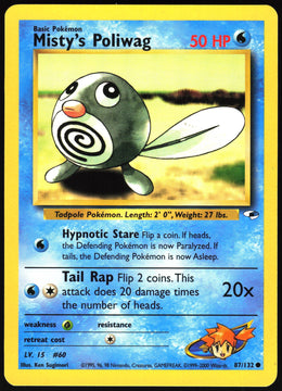 Misty's Poliwag #87 NM