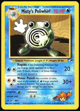 Misty's Poliwhirl #53 NM