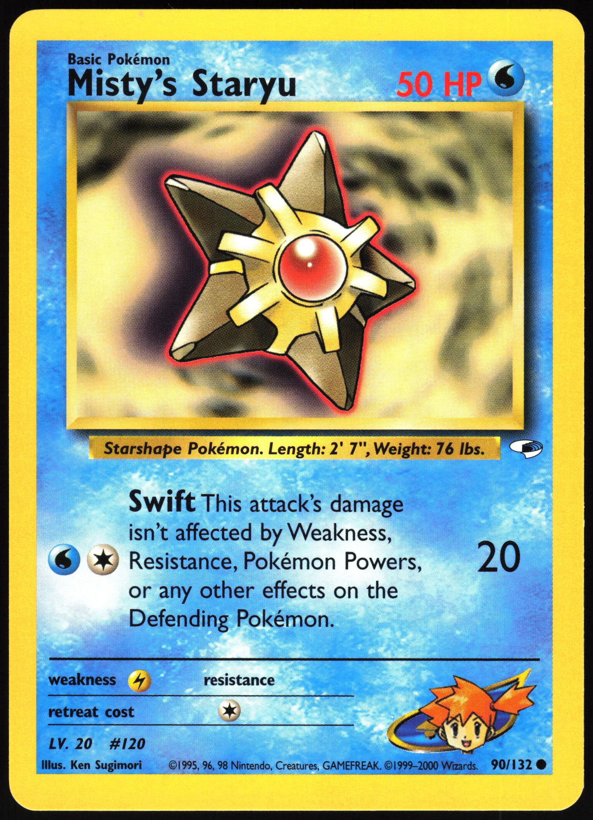 Misty's Staryu #90 NM