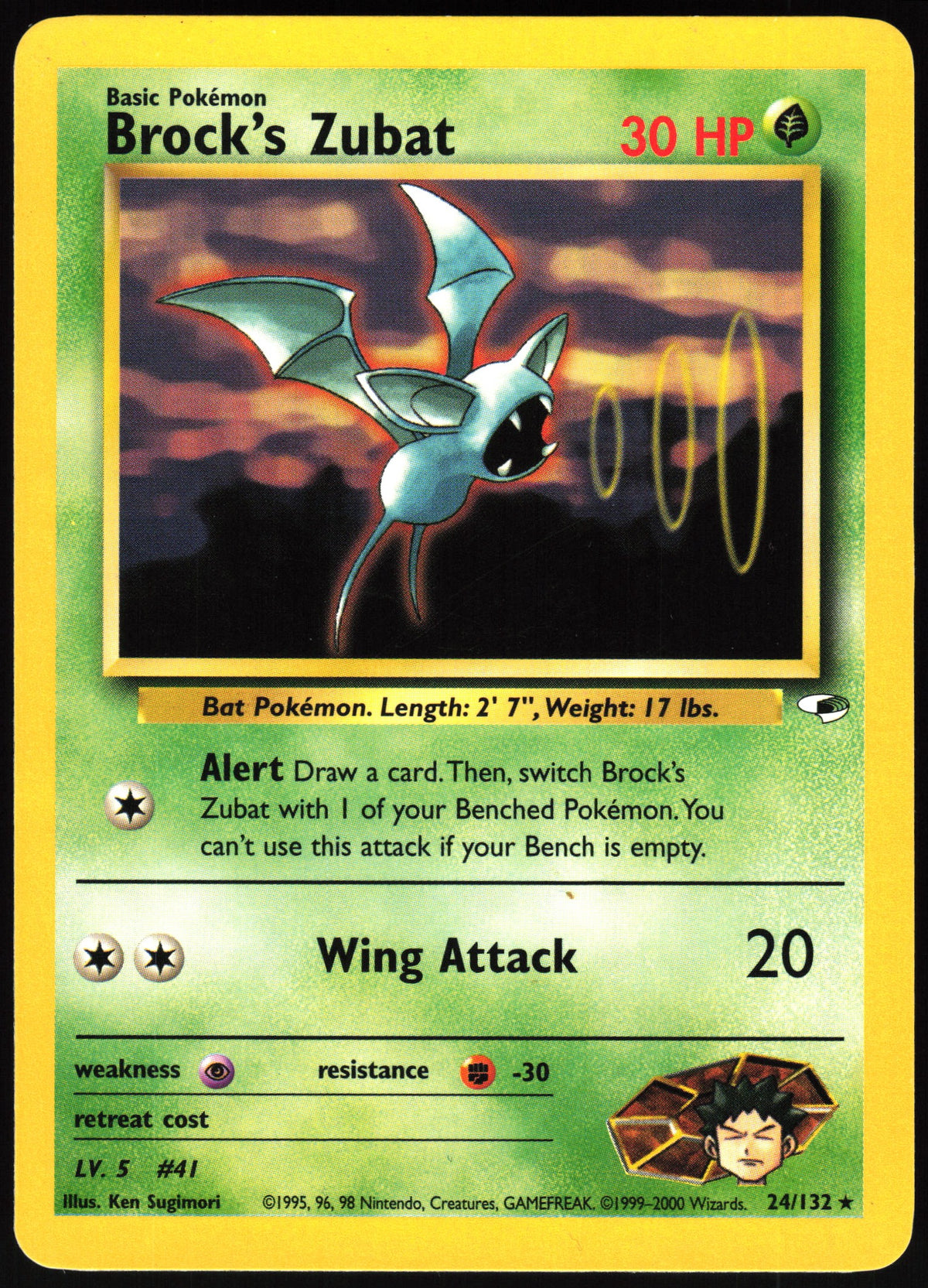 Brock's Zubat #24 NM