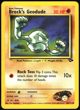 Brock's Geodude #68 NM