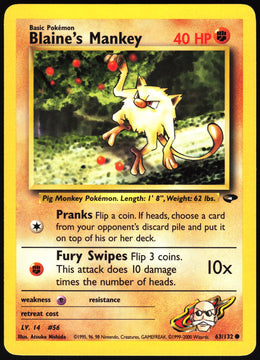 Blaine's Mankey #63 NM