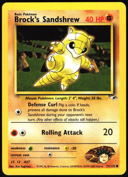 Brock's Sandshrew #71 NM