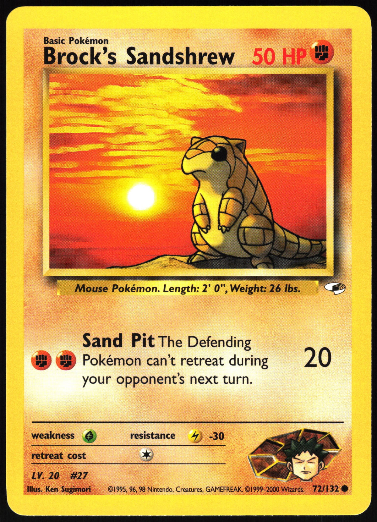 Brock's Sandshrew #72 NM