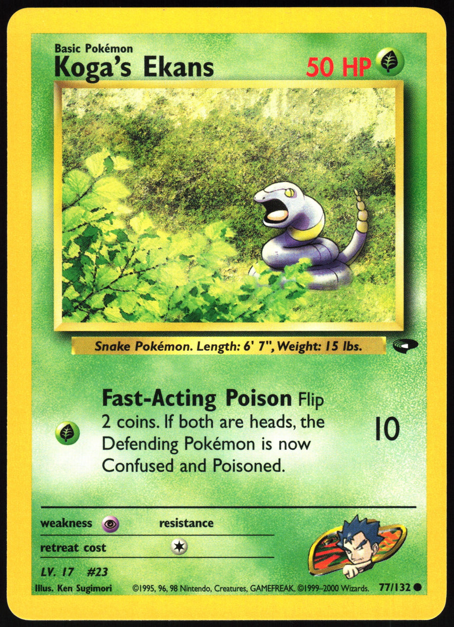 Koga's Ekans #77/132 Non-Foil
