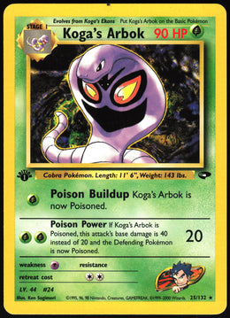 Koga's Arbok #25 NM