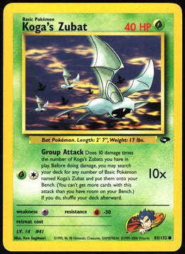 Koga's Zubat #83 NM