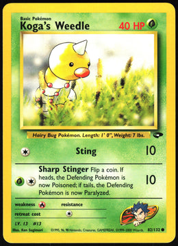 Koga's Weedle #82 NM
